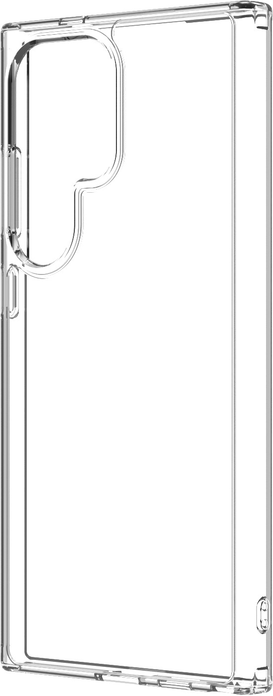BlueBuilt Protective Back Cover Samsung Galaxy S24 Ultra Transparent côté droit