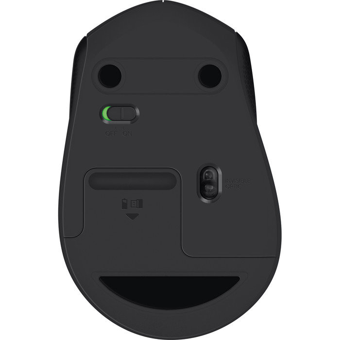 Logitech M330 Silent Plus Wireless Mouse Black bottom