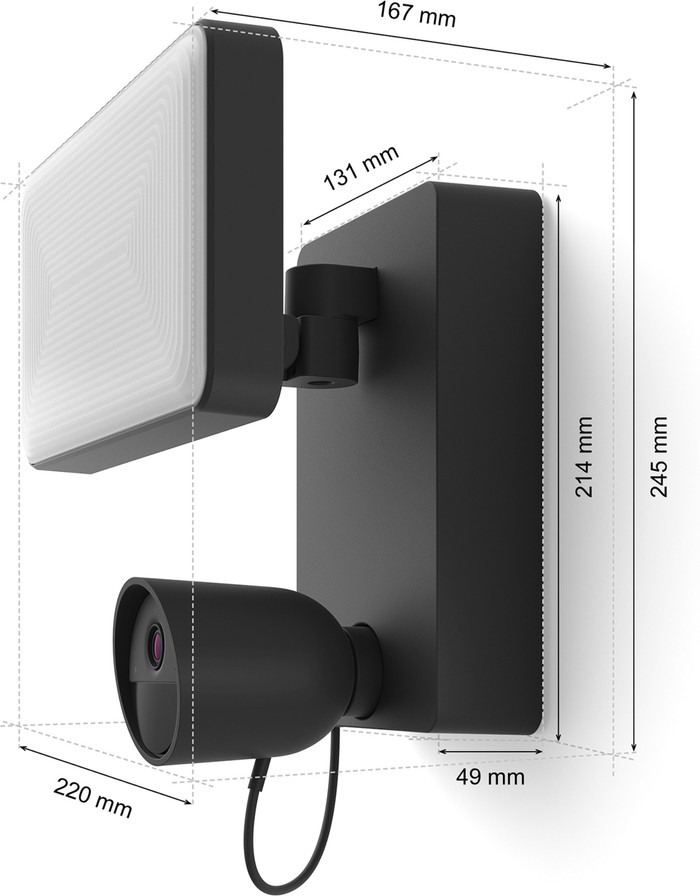 Philips Hue Secure Floodlight Camera - Black visual supplier