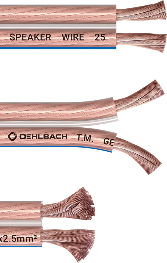 Oehlbach Speaker Cable (2x2.5mm) 30 meters detail