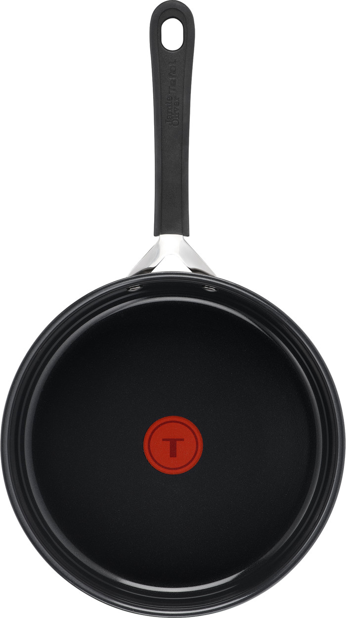 Jamie Oliver by Tefal Easy Cook Ceramic hapjespan met glazen deksel 24 cm bovenkant