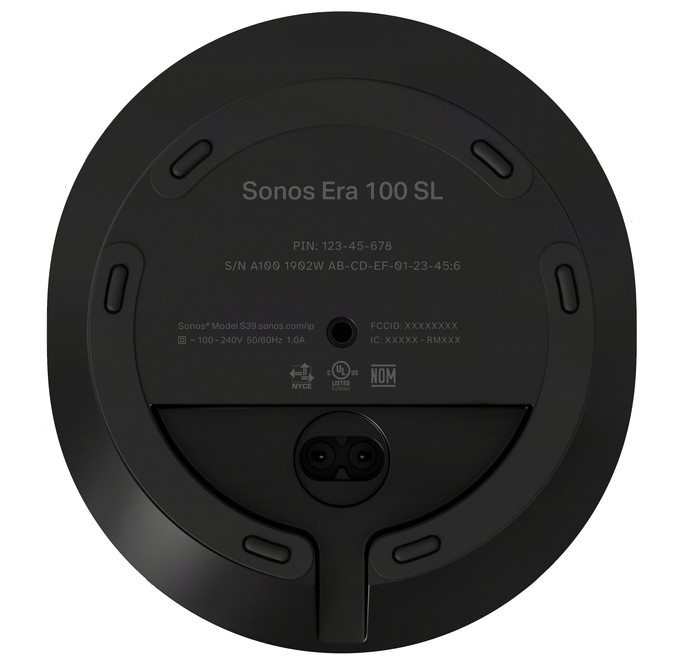 Sonos Era 100 SL Zwart onderkant