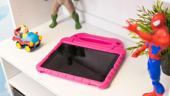 BlueBuilt Samsung Galaxy Tab A9 Kids Cover Rose produit à l'usage