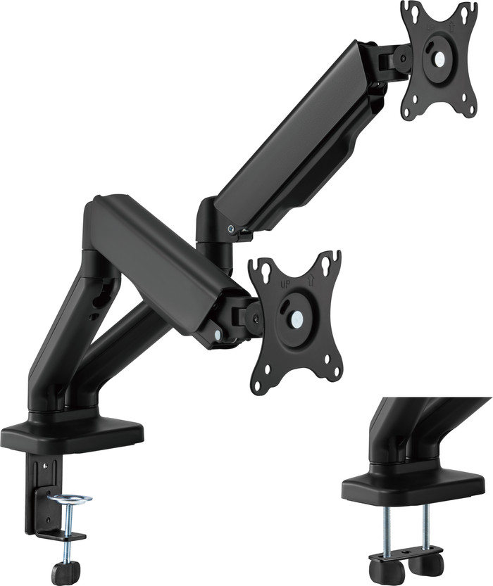 BlueBuilt Monitor Arm Mechanical Spring for 2 Monitors front