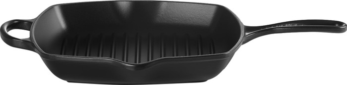 Le Creuset Skillet Vierkante Grillpan 26 cm Zwart voorkant