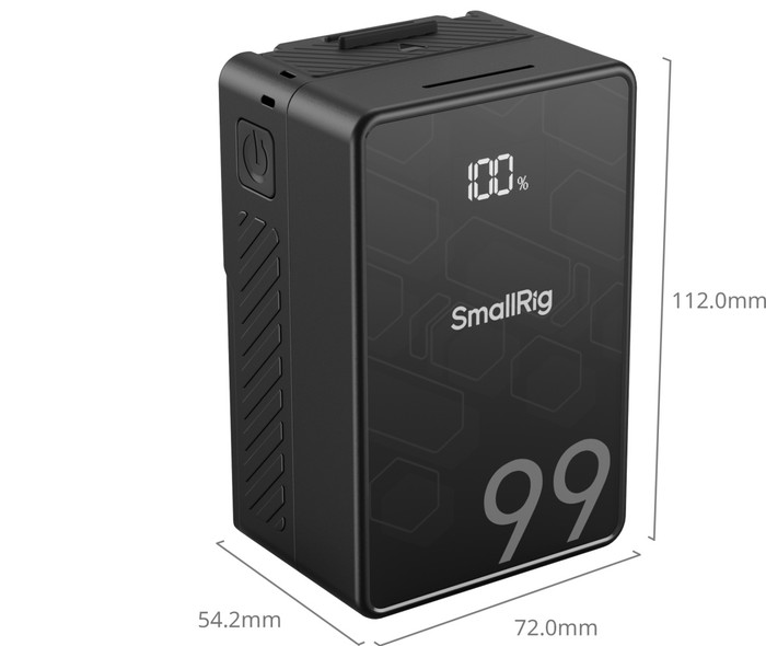Smallrig V-Mount Battery Mini VB99 SE product in gebruik