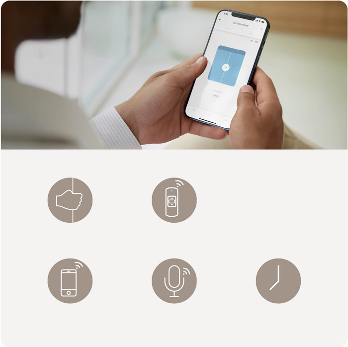MotionBlinds Gordijnmotor en -rails (360 cm) visual leverancier