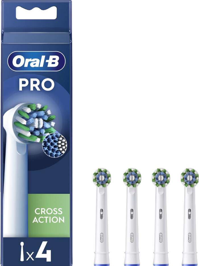 Oral-B Pro Cross Action Blanc (4 pièces) Main Image
