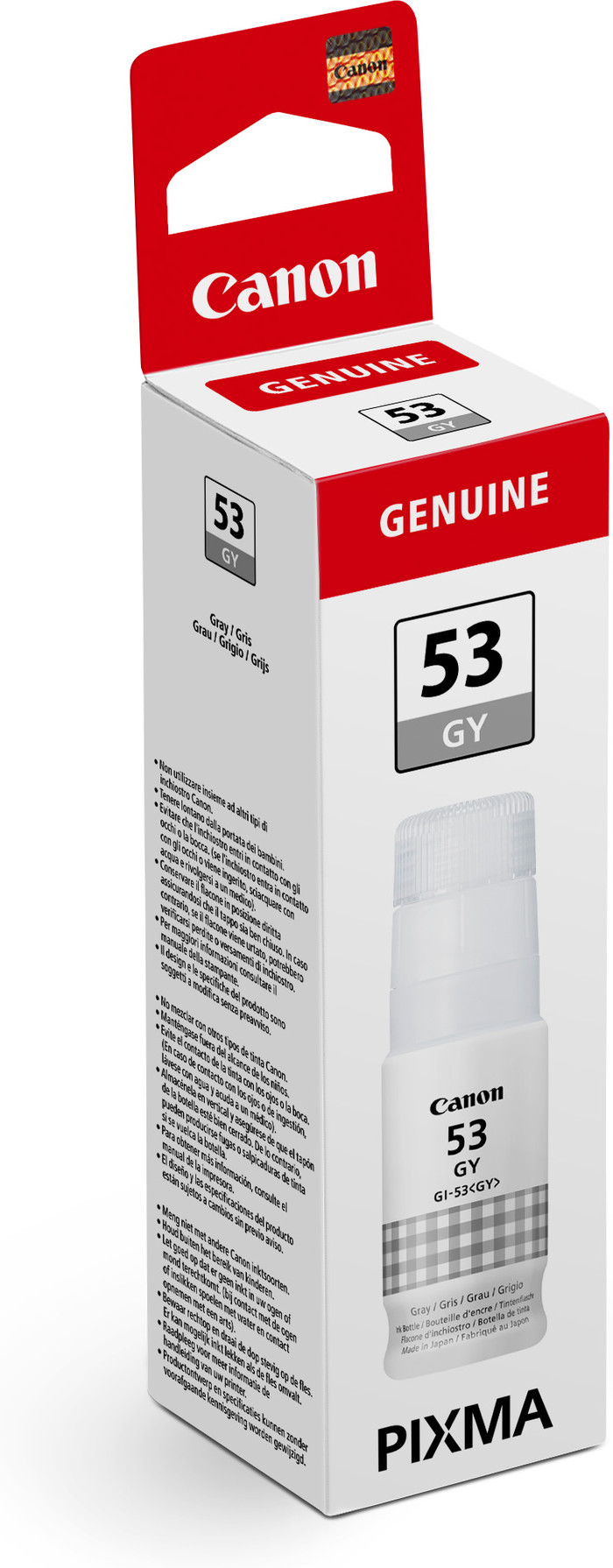 Canon GI-53 Inktflesje Grijs verpakking