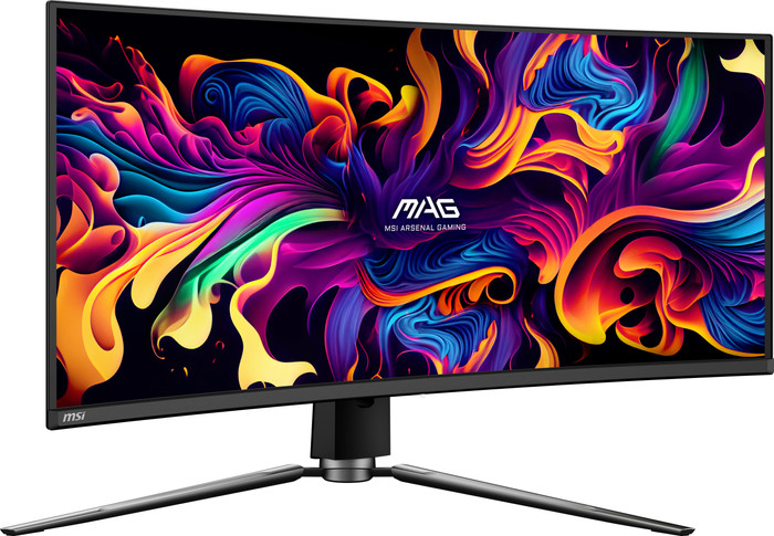 MSI MAG 341CQP QD-OLED côté gauche