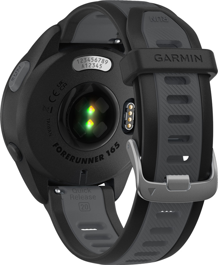 Garmin Forerunner 165 Noir/Gris arrière