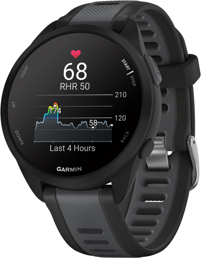 Garmin Forerunner 165 Noir/Gris côté droit