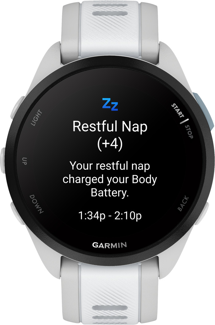 Garmin Forerunner 165 Grijs/Wit voorkant