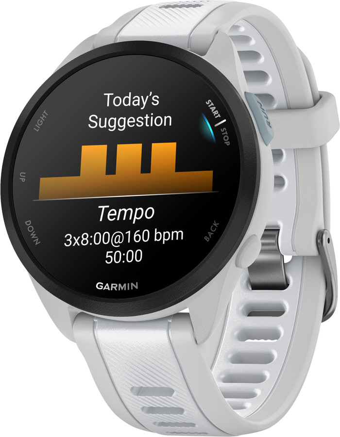 Garmin Forerunner 165 Grijs/Wit rechterkant