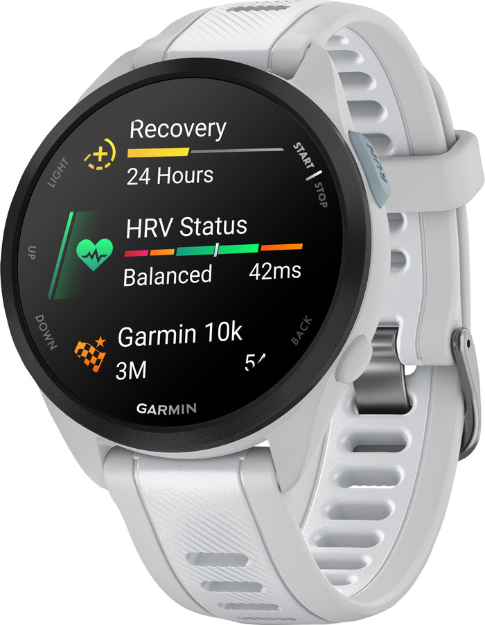 Garmin Forerunner 165 Grijs/Wit rechterkant