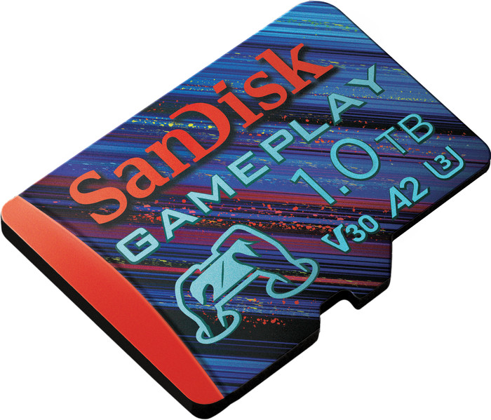 SanDisk microSDXC Gameplay 1TB 130MB/s left side