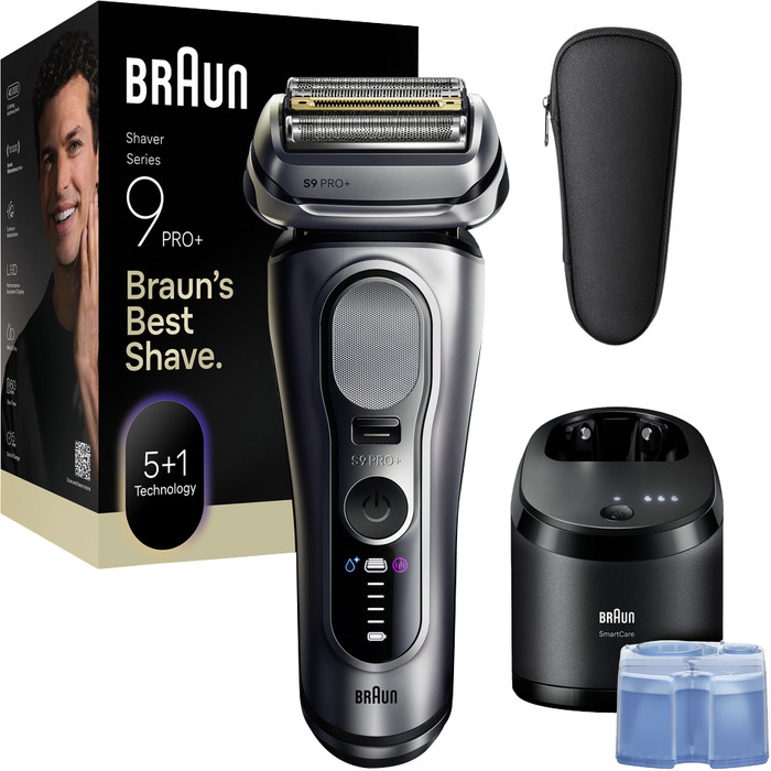 Braun Series 9 PRO+ 9667CC Zilver detail