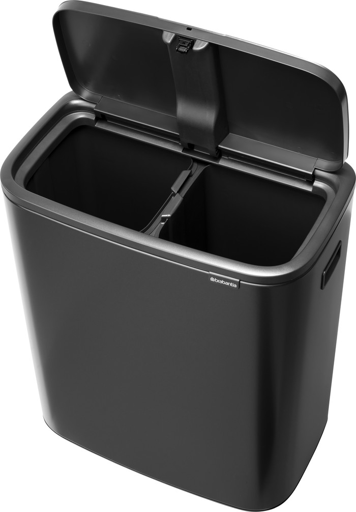 Brabantia Bo Touch Bin 2 x 30 Litres Confident Grey détail