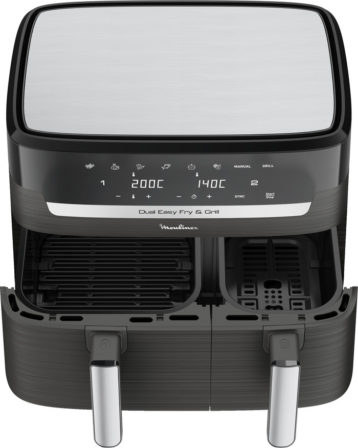 Moulinex Dual Easy Fry & Grill top
