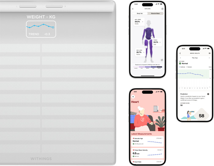 Withings Body Scan White product in use
