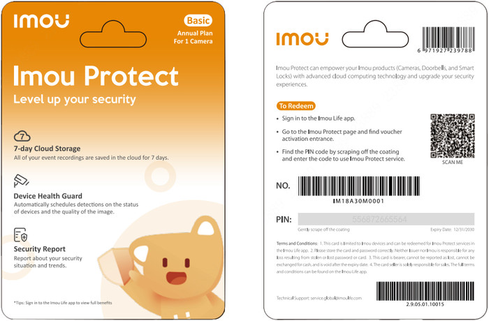 Imou Protect Basic Servicekaart 1 Jaar Main Image