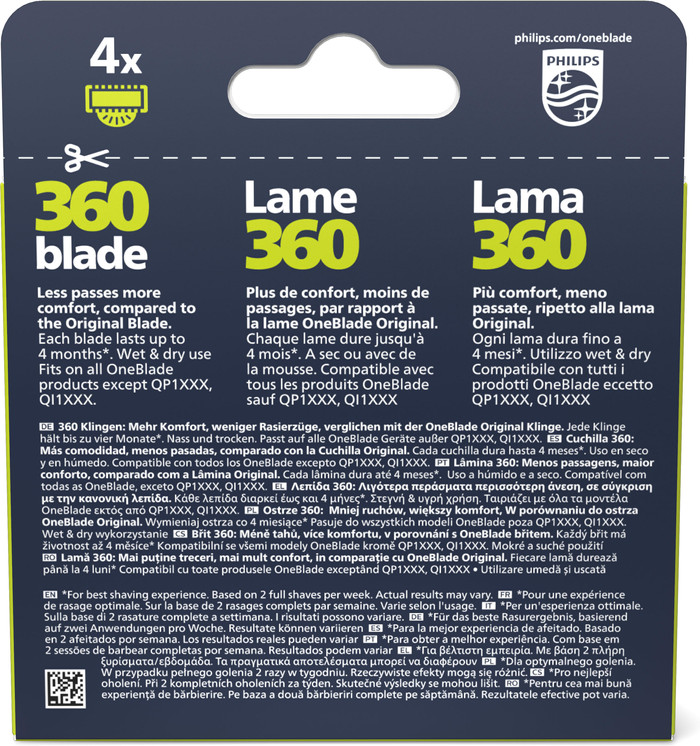 Philips OneBlade 360 Blade QP410/50 - 1 Pièce emballage