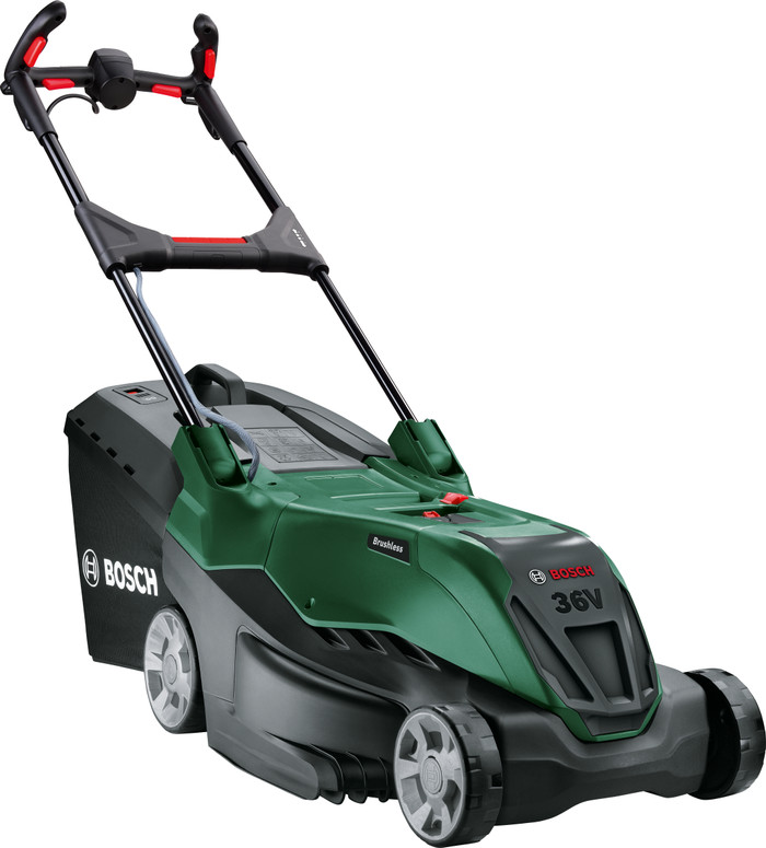 Bosch AdvancedRotak 36V-40-650 incl. 4,0 Ah Accu + AdvancedGrassCut 36V-33 (zonder accu) linkerkant