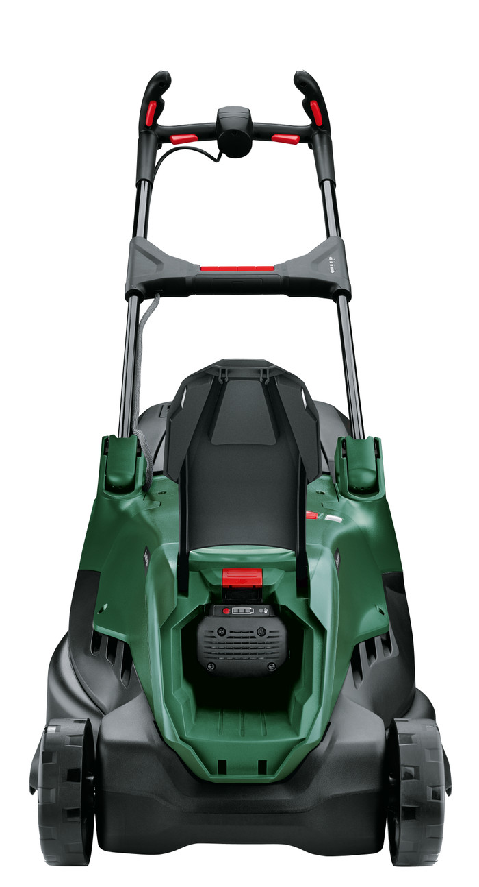 Bosch AdvancedRotak 36V-40-650 incl. 4,0 Ah Accu + AdvancedGrassCut 36V-33 (zonder accu) voorkant