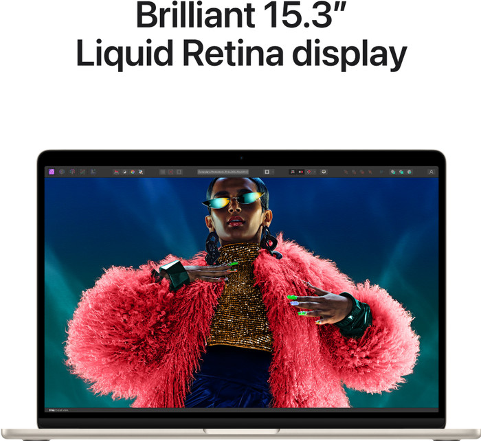 Apple MacBook Air 15 inches (2024) M3 (8-core CPU/10-core GPU) 16GB/512GB Starlight AZERTY visual supplier
