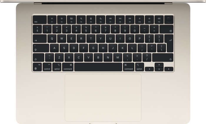 Apple MacBook Air 15 inches (2024) M3 (8-core CPU/10-core GPU) 16GB/512GB Starlight AZERTY top