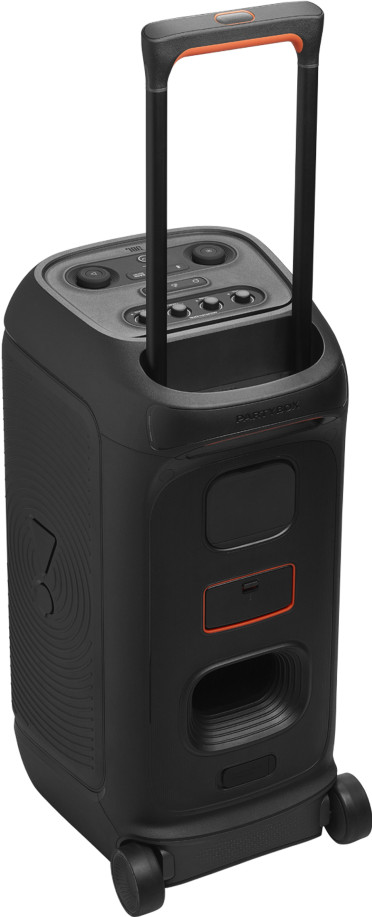 JBL PartyBox Stage 320 + Wireless Microphone Set back