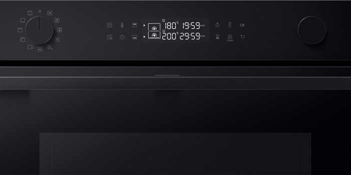 Samsung NV7B4550VAK Dual Cook Flex detail