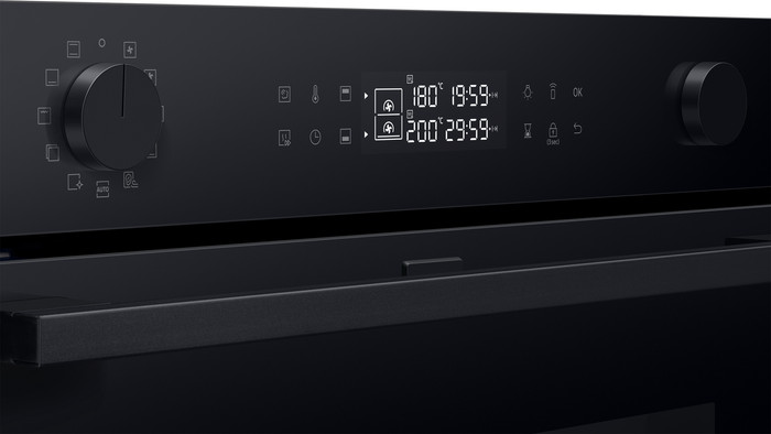 Samsung NV7B4550VAK Dual Cook Flex detail