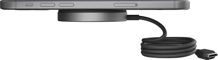 Zens Pro 1 MagSafe en Qi2 Draadloze Oplader 15W Zwart product in gebruik