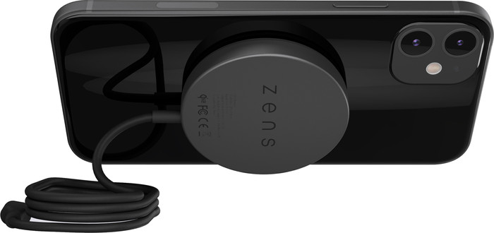 Zens Pro 1 MagSafe en Qi2 Draadloze Oplader 15W Zwart product in gebruik