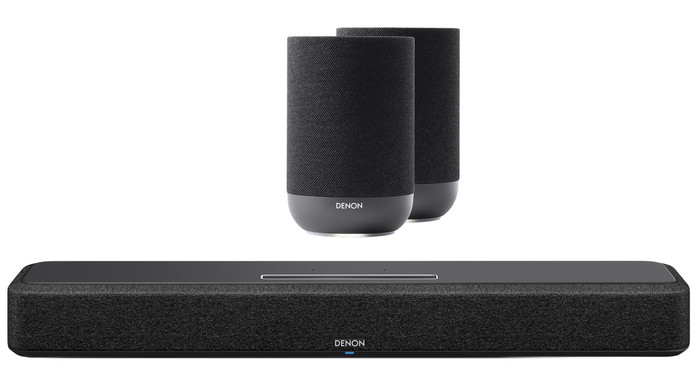 Denon Home Soundbar 550 + Denon Home 200 Zwart (2x) Main Image