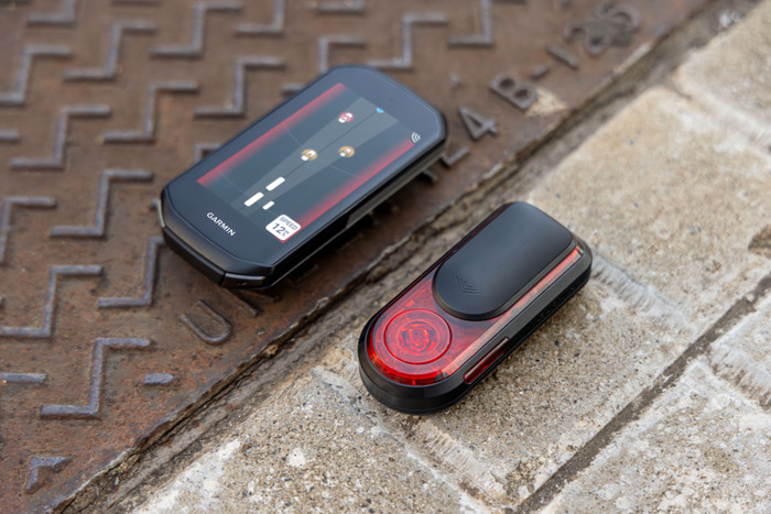 Garmin Varia RearVue 820 Radar Achterlicht product in gebruik