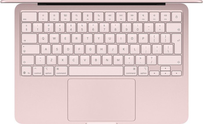 Apple MacBook Neo (2026) A18 Pro 256 Go Rose Poudré AZERTY dessus