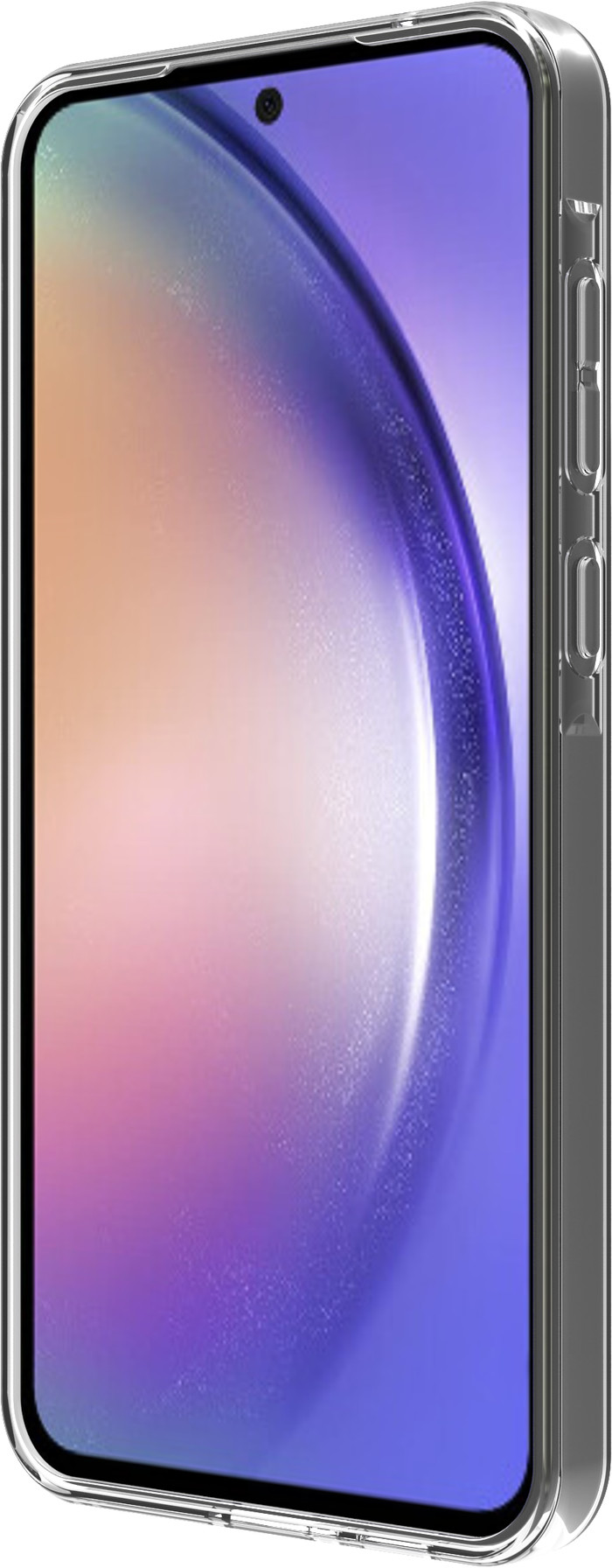 BlueBuilt Samsung Galaxy A55 Back Cover Transparent left side