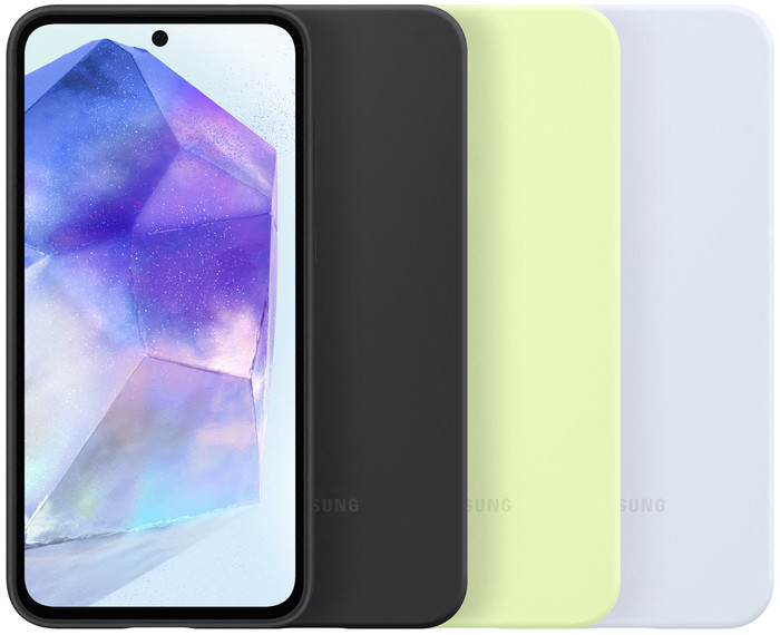 Samsung Galaxy A55 Back Cover Silicone Noir visuel fournisseur