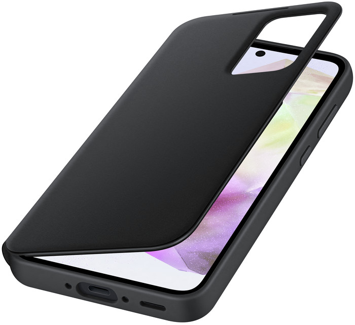 Samsung Galaxy A35 Smart View Book Case Zwart linkerkant