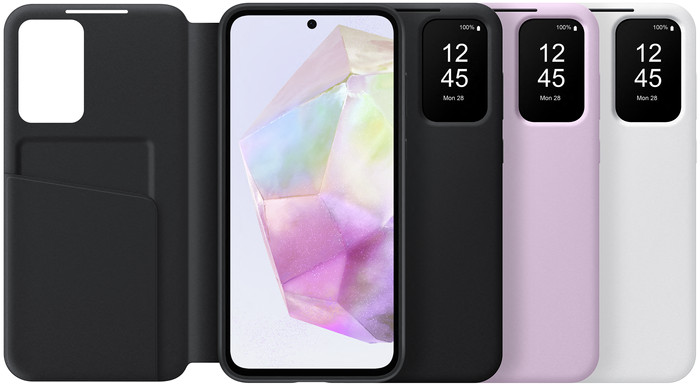 Samsung Galaxy A35 Smart View Book Case Zwart visual leverancier