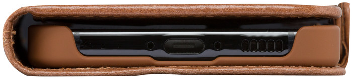 DBramante1928 Copenhagen Slim Samsung Galaxy A55 Book Case Leer Bruin onderkant