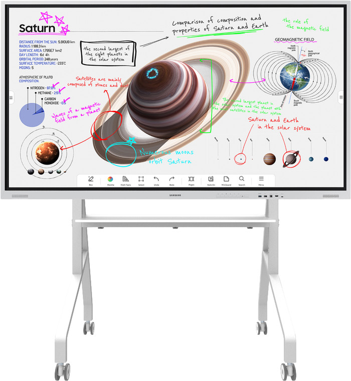 Neomounts MOVE Go FL50-525WH1 Support de Sol Motorisé Noir détail