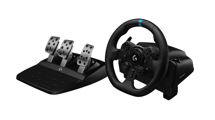 Logitech G923 TRUEFORCE - Racing Wheel with Force Feedback for PlayStation 5, PS4, and PC combined product