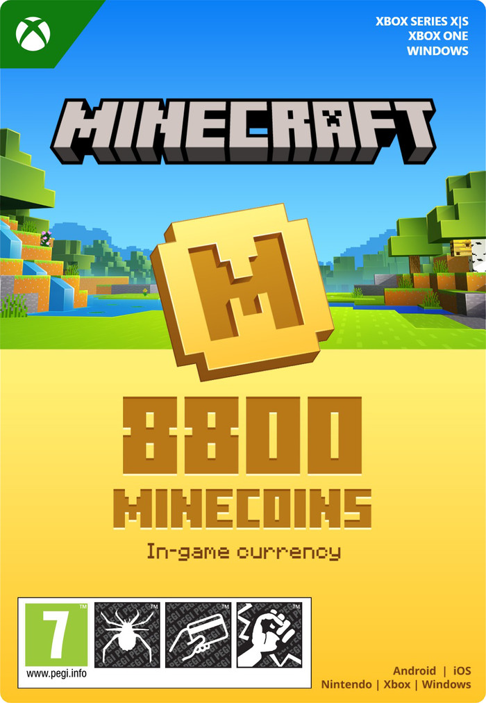 Minecraft: Minecoins Pack: 8800 Coins Xbox Series X|S, Xbox One en Windows 10 - Digitaal Main Image