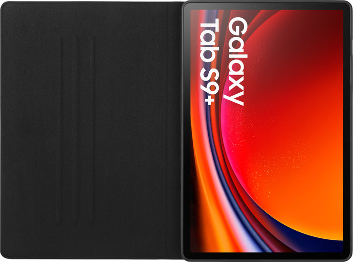 BlueBuilt Samsung Galaxy Tab S10 Plus / Tab S9 Plus / Tab S9 FE Plus Book Case Black front