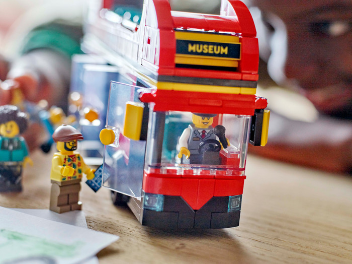 LEGO City Red Double-Decker Sightseeing Bus 60407 product in use