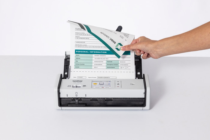 Brother ADS-1800W Scanner product in use