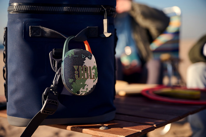 JBL Clip 5 Squad 3-pack product in use